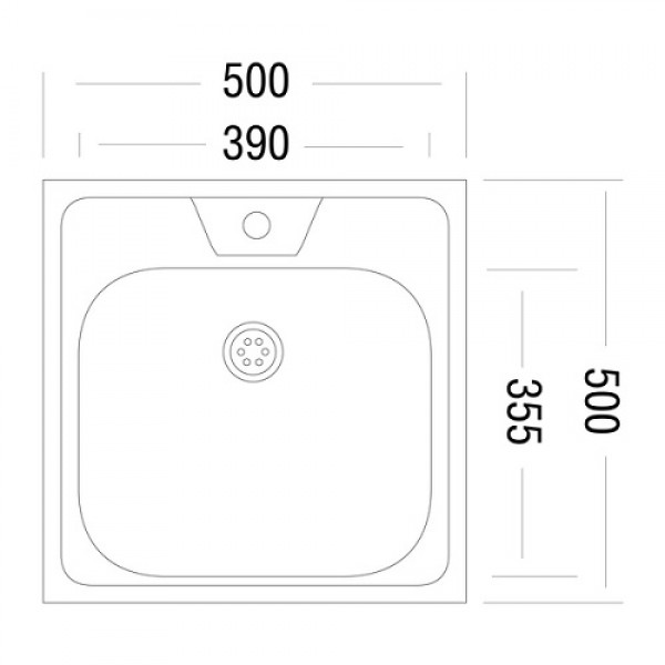 STD500.500-4C 0C "UKINOX" 50/50 Стандарт (0,4) накладная 1,5"