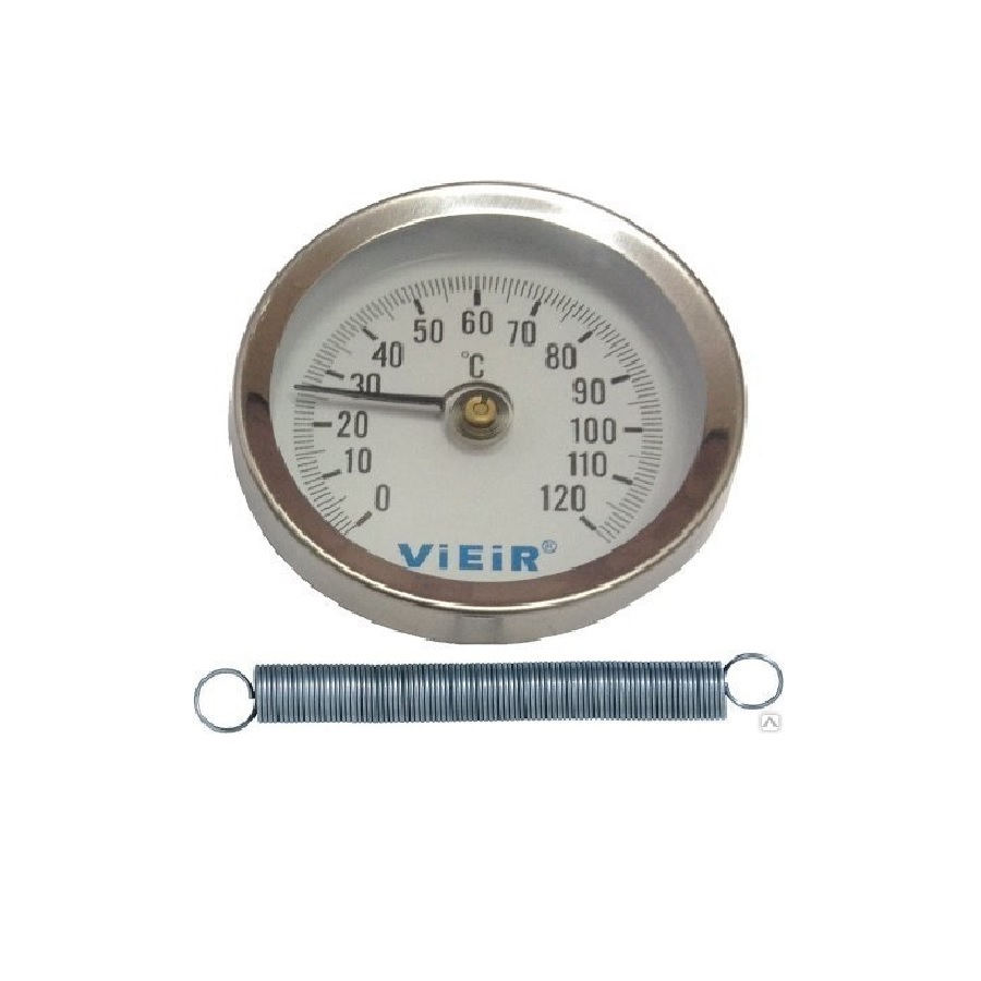 Термометр накладной с пружиной 1/2" – 120"С YL17 ViEiR (100)