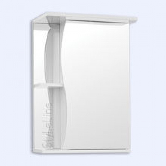 SL Зеркальный шкаф "ВОЛНА 500/С" с подсветкой