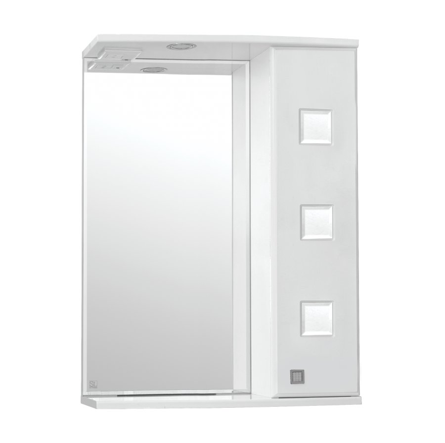 SL Зеркальный шкаф "КРОКУС 550/С" с подсветкой