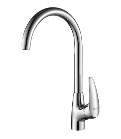 LM0405C Линара Смеситель для кухни с высоким поворотным изливом, хром LEMARK