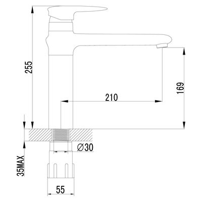 LM4404C Статус Смеситель для кухни, с поворотным изливом, хром LEMARK