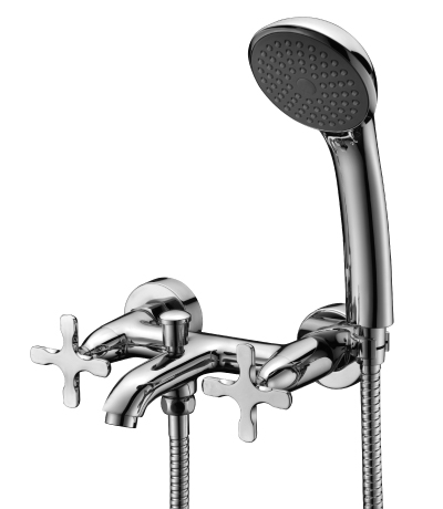 LM5712C Дуэтто Смеситель для ванны с коротким изливом, хром, LEMARK