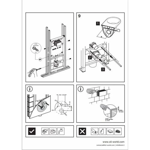 LI Инсталляция OLI 80 ECO Sanitarblock mechanic 886914