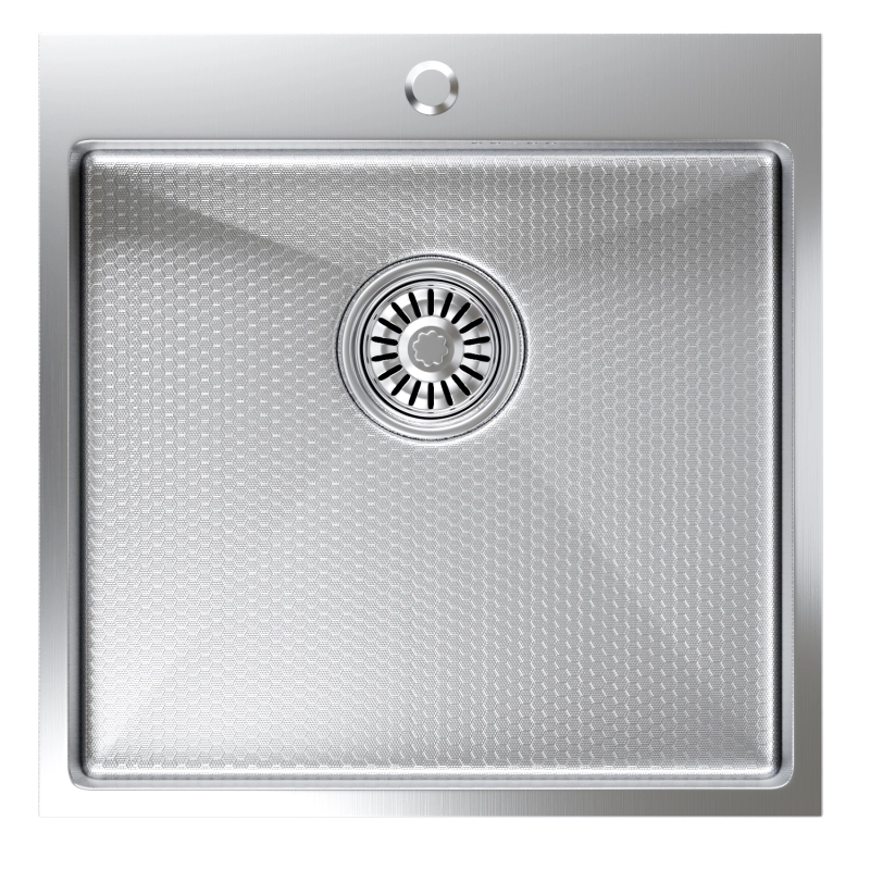 Мойка настольного монтажа 50×50 (3, 0) вып 3 1/2 MIXLINE PRO 22см с сифоном (сатин НАНО)