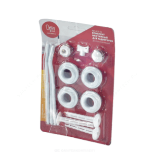 Комплект монтажный 1/2" 13 предмет алюм/бимет радиаторов, блистер, Ogint A013-15