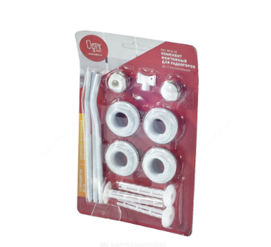 Комплект монтажный 3/4″ 13 предмет алюм/бимет радиаторов блистер Ogint A014-20