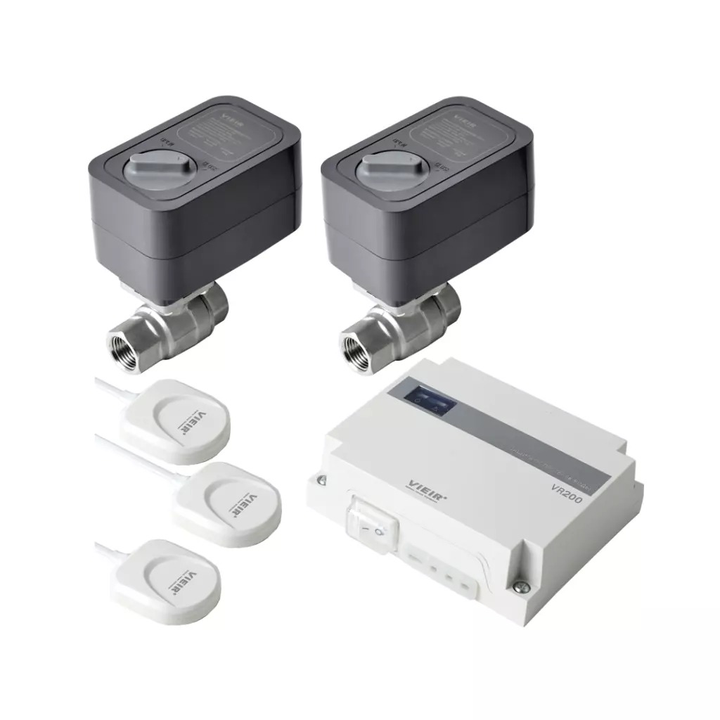 Система контроля протечки воды 1/2″ (2 крана, 3 датчика) VR23 ViEiR